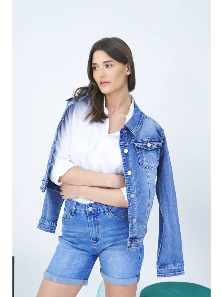 FADED JEANS “Erica” REGULAR FIT DENIM JACKET for wholesale on Faire1