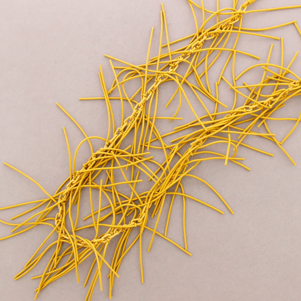 Sonata – wholesale Snap-smycken – Långt halsband med knutar i gummi5