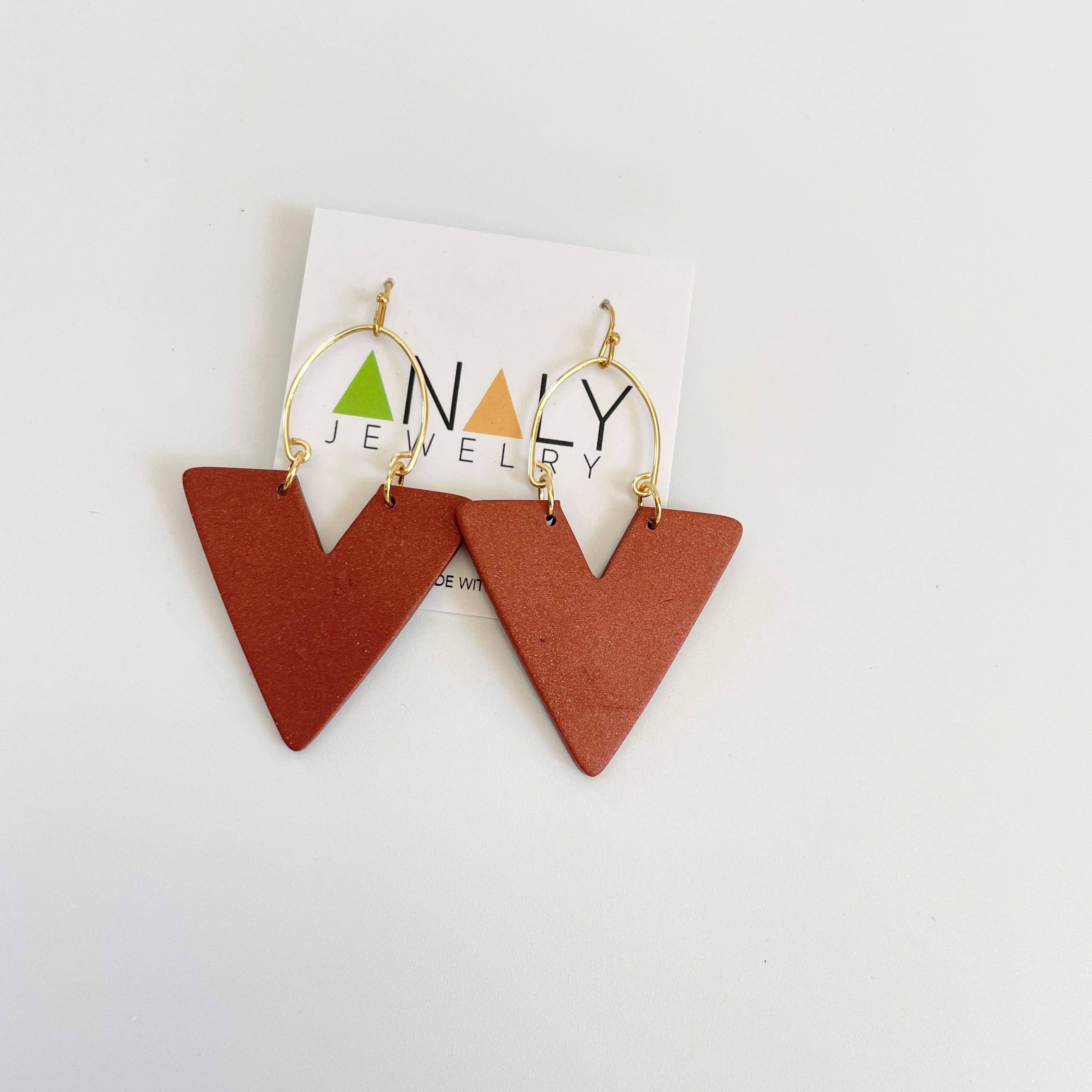 AnalyJewelry - Wholesale Dangle Earrings - Hook Triangle Drop Earrings1