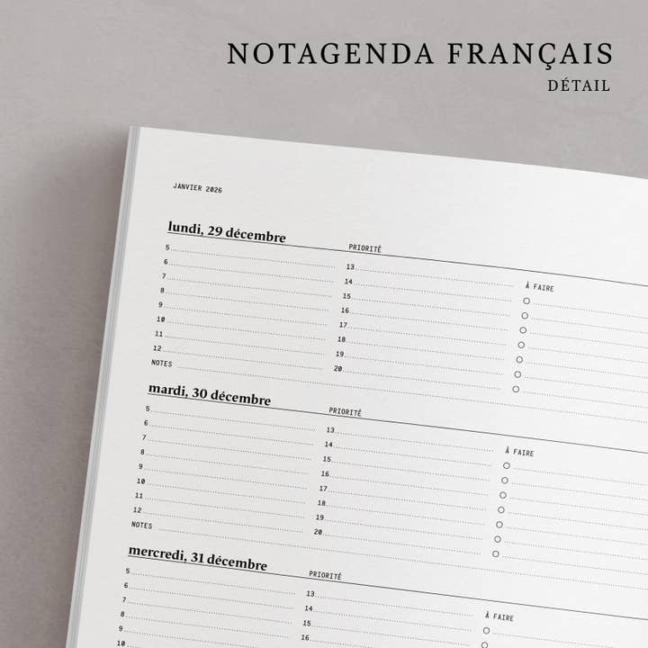 Raoul & Simone - Wholesale Planner - Notagenda 2026 / La Rouge