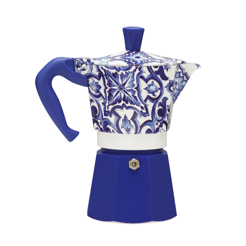 Bialetti X Dolce&Gabbana Blue Mediterranean Moka Express for wholesale on Faire6
