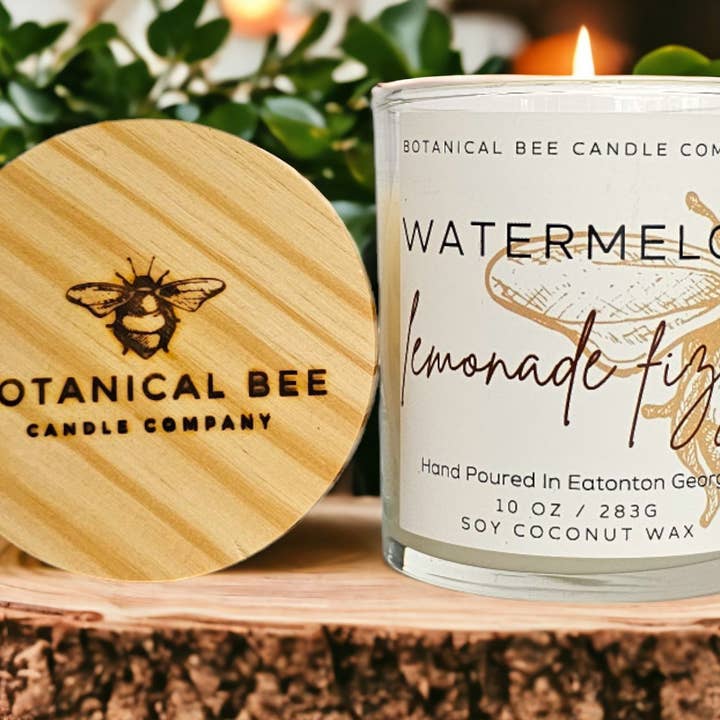 Watermelon Lemonade Fizz for wholesale by Botanical Bee Candle Company LLC