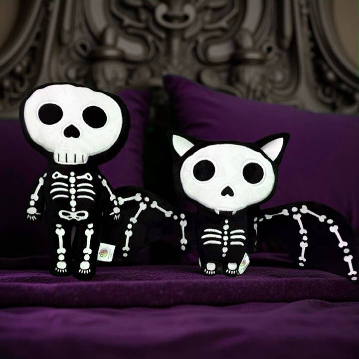 MaterialJill - Wholesale Stuffed/Plush Toy - Kids & Baby - 9" Halloween Stuffed Plush - Bat Skeleton Plush4