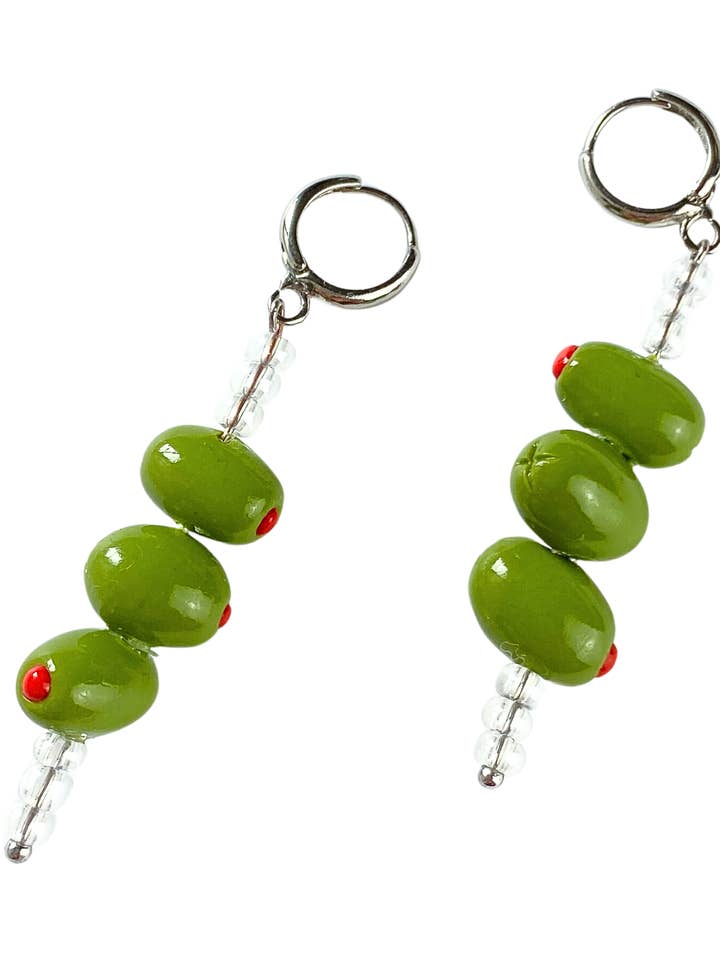 the olive martini dangles for wholesale by Sumaq