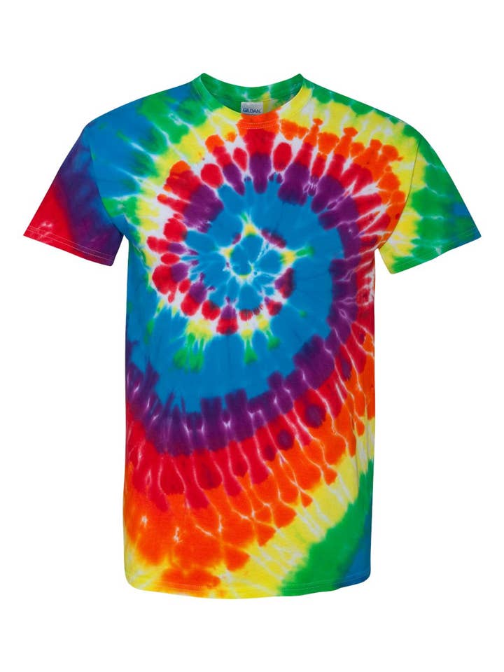 Print The Dream - Wholesale T-Shirt - Men's - Multi-Color Spiral Tie-Dyed T-Shirt14