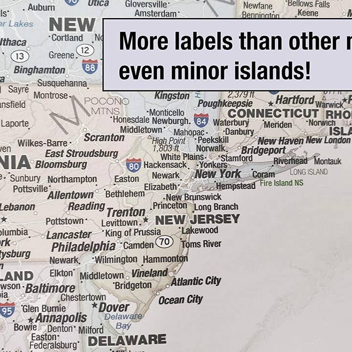 Map Shop - Wholesale Map - United States Odyssey Wall Map - Laminated5