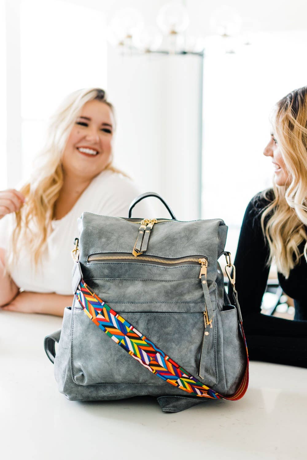 modern and chic - Wholesale Backpack - Women's - Brielle Convertible Backpack Shoulder Bag Carry All17