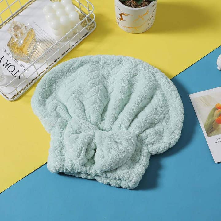 VIGOR - Wholesale Shower cap - Microfiber Shower Drying Bow-knot Shower Cap Hair Turban hair Wrap Bath Cap16