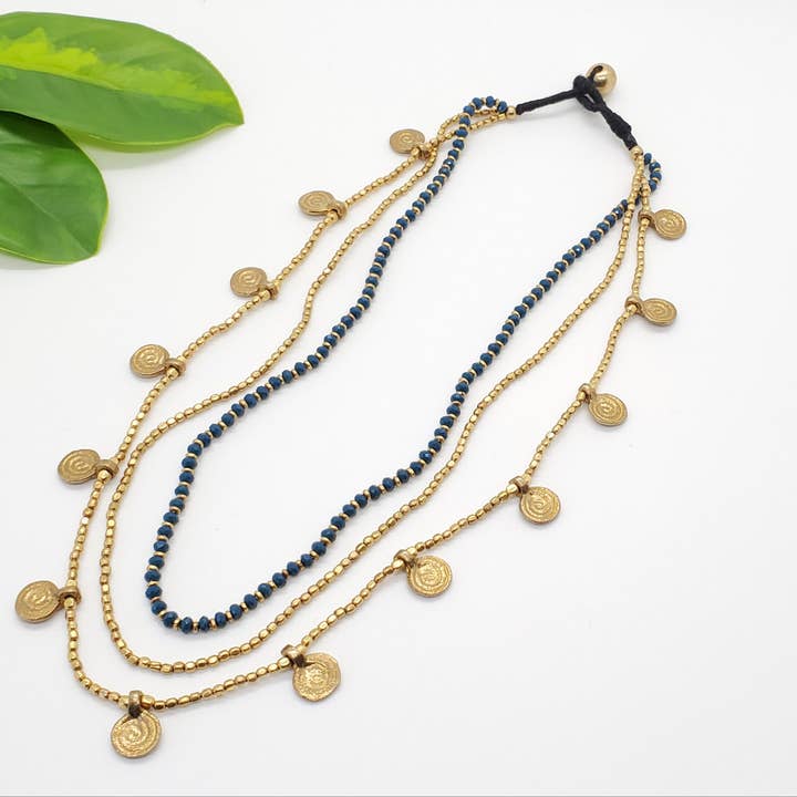 Baizaar - Wholesale Pendant/Charm Necklace - Layered Beaded Necklace with Charms