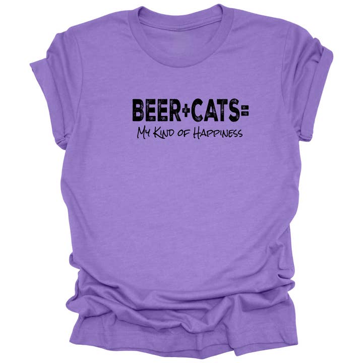 Luv the paw - Wholesale T-Shirt (Graphic) - Unisex - Funny Beer + Cat Shirt
