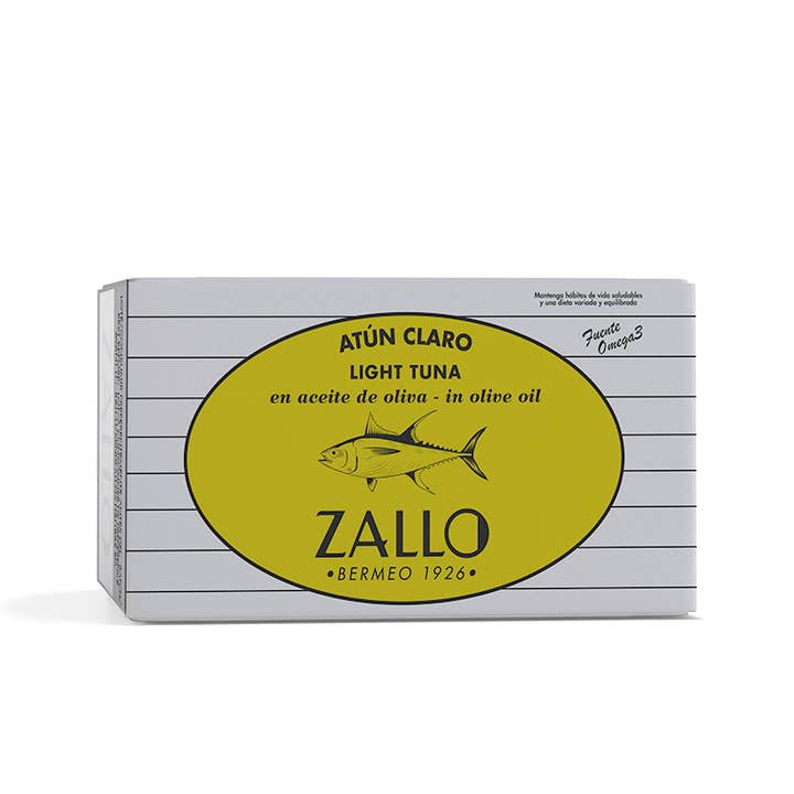 Thon clair à l'huile d'olive en boîte 112g pour la vente par Zallo