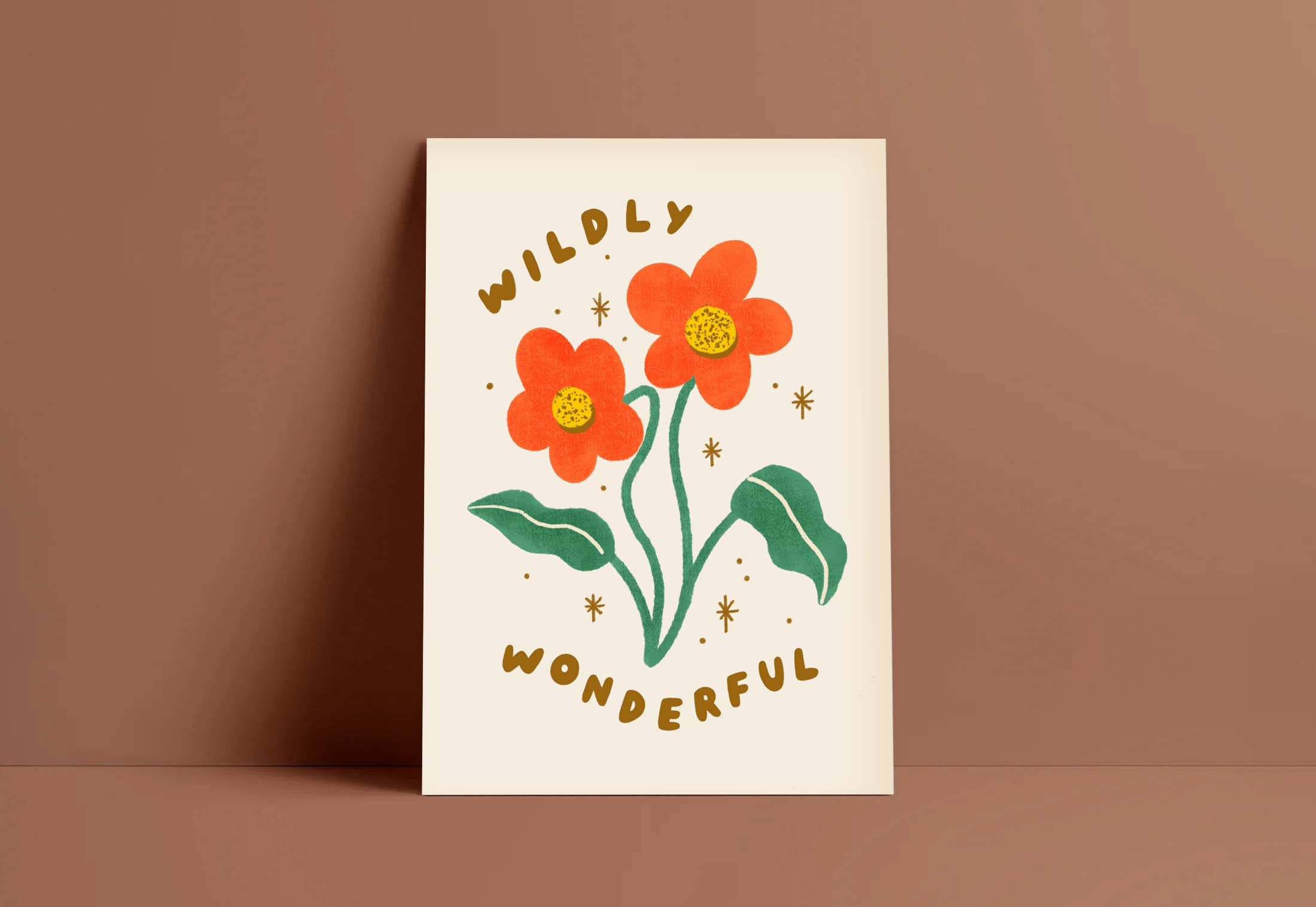 Lauren Sissons Studio - Wholesale Art Print - Kids & Baby - Wildly Wonderful Flower Print - Cute Positive Wall Art Kid's1
