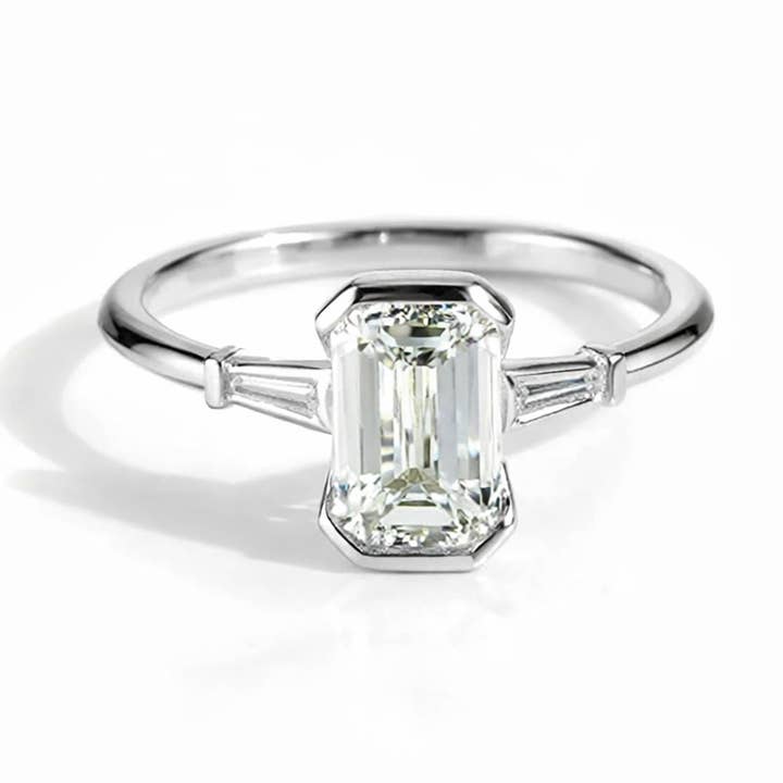 Marquise Smaragd Ehering 925 Sterlingsilber für den Großhandel von GEMPARA