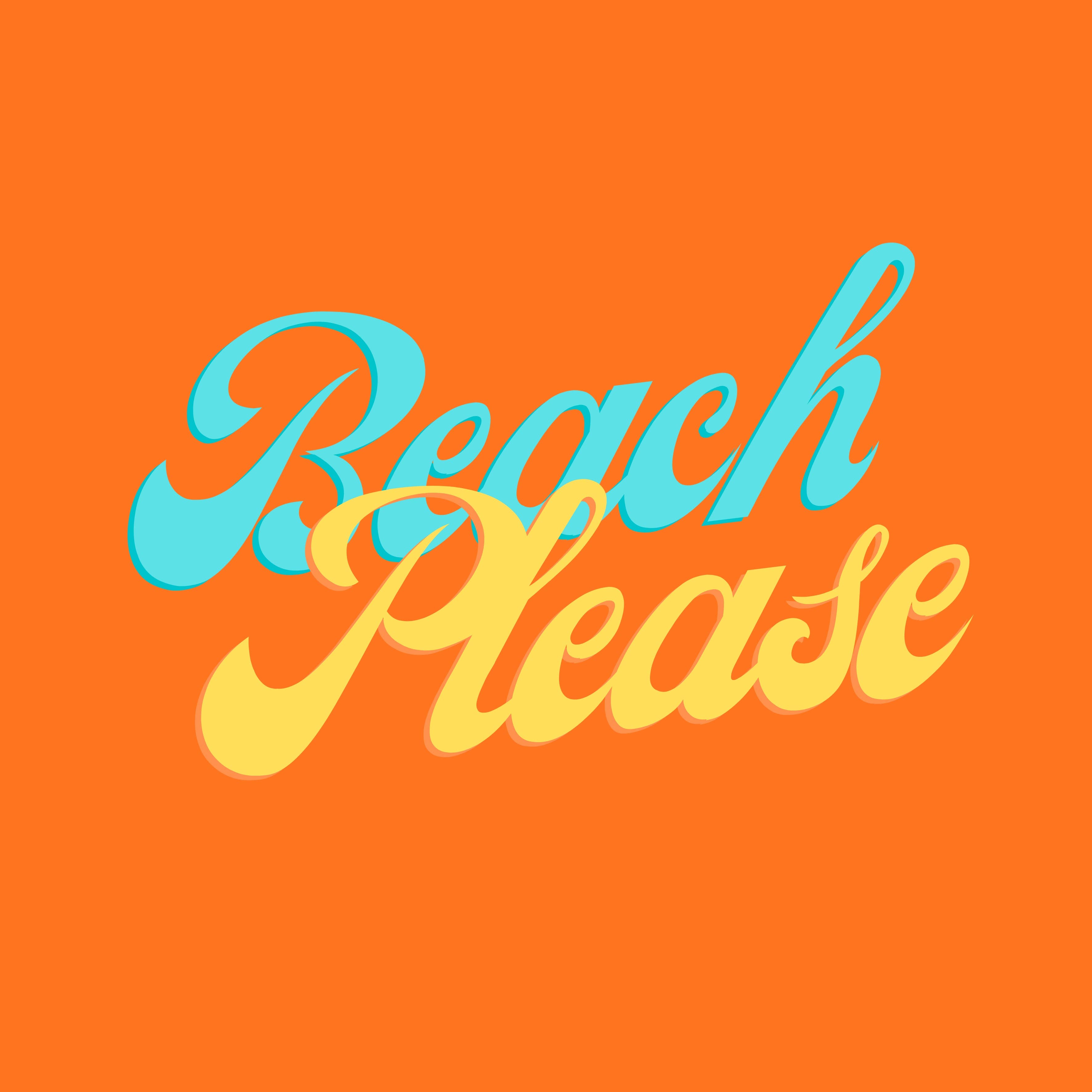 Lourens Exclusive - Wholesale Wall Sign - Forex tile 10x10cm - BEACH PLEASE - #1010300031