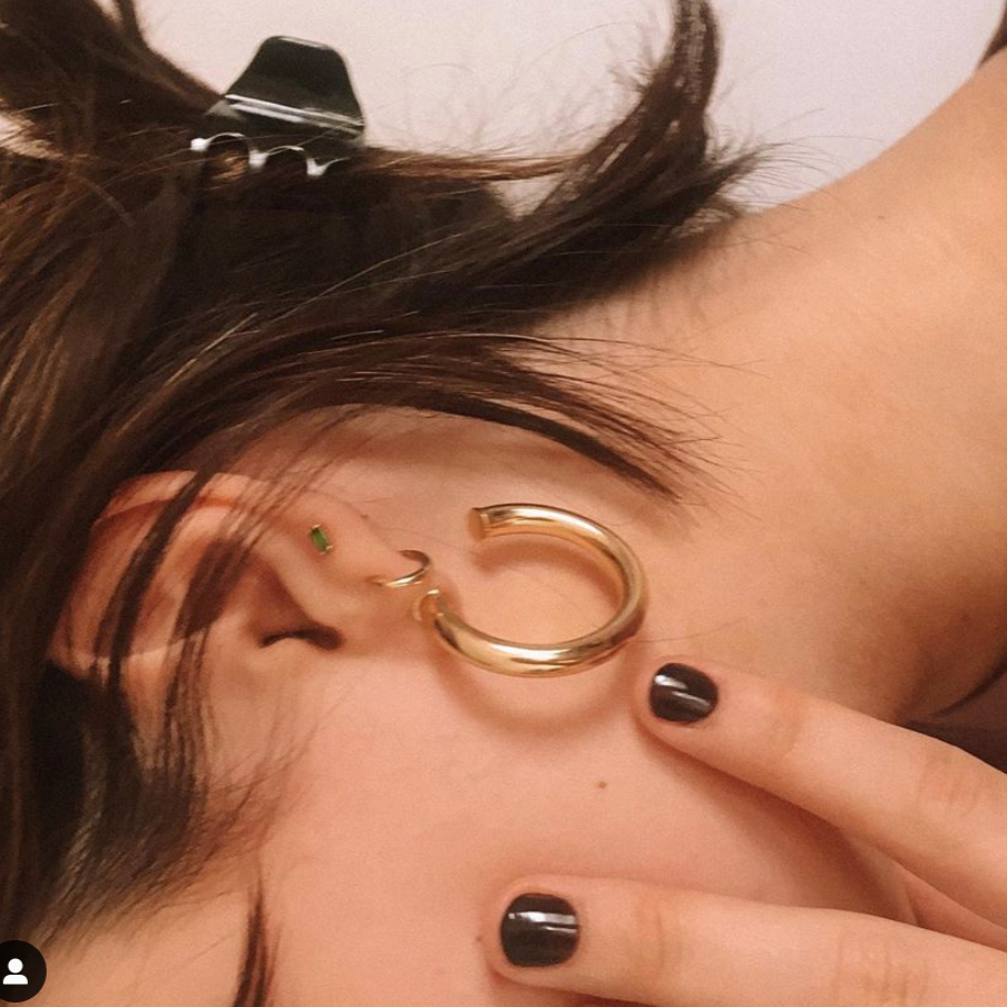 The Views & Co - Wholesale Hoop Earrings - Small All Day Open Gold Hoops4