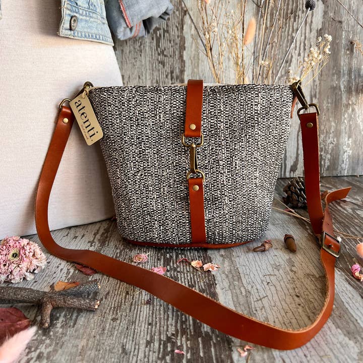 Atenti - Wholesale Crossbody Bag - Women's - Cinder Halle Bucket Bag