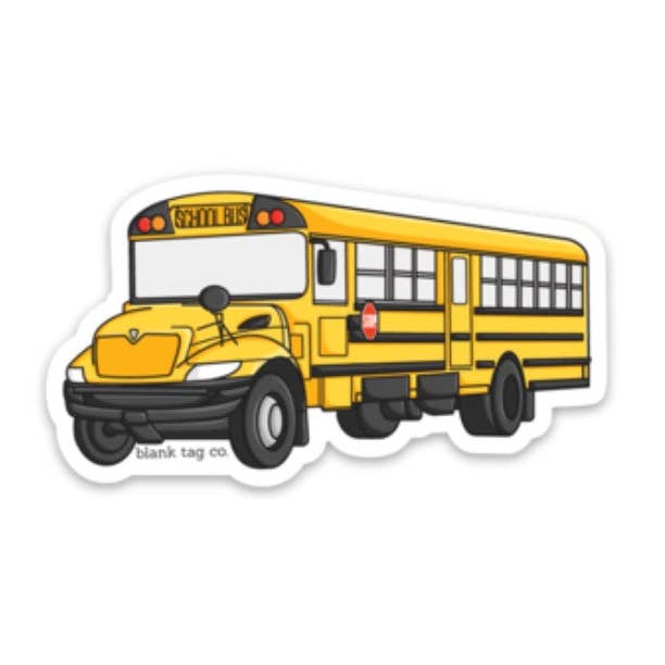 Blank Tag Co.® Waterproof Sticker - School Bus for wholesale by Blank Tag Co. - Waterproof Stickers
