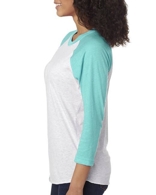 Total Apparel - Wholesale T-Shirt - Women's - Next Level 6051 - Unisex Triblend 3/4-Sleeve Raglan20