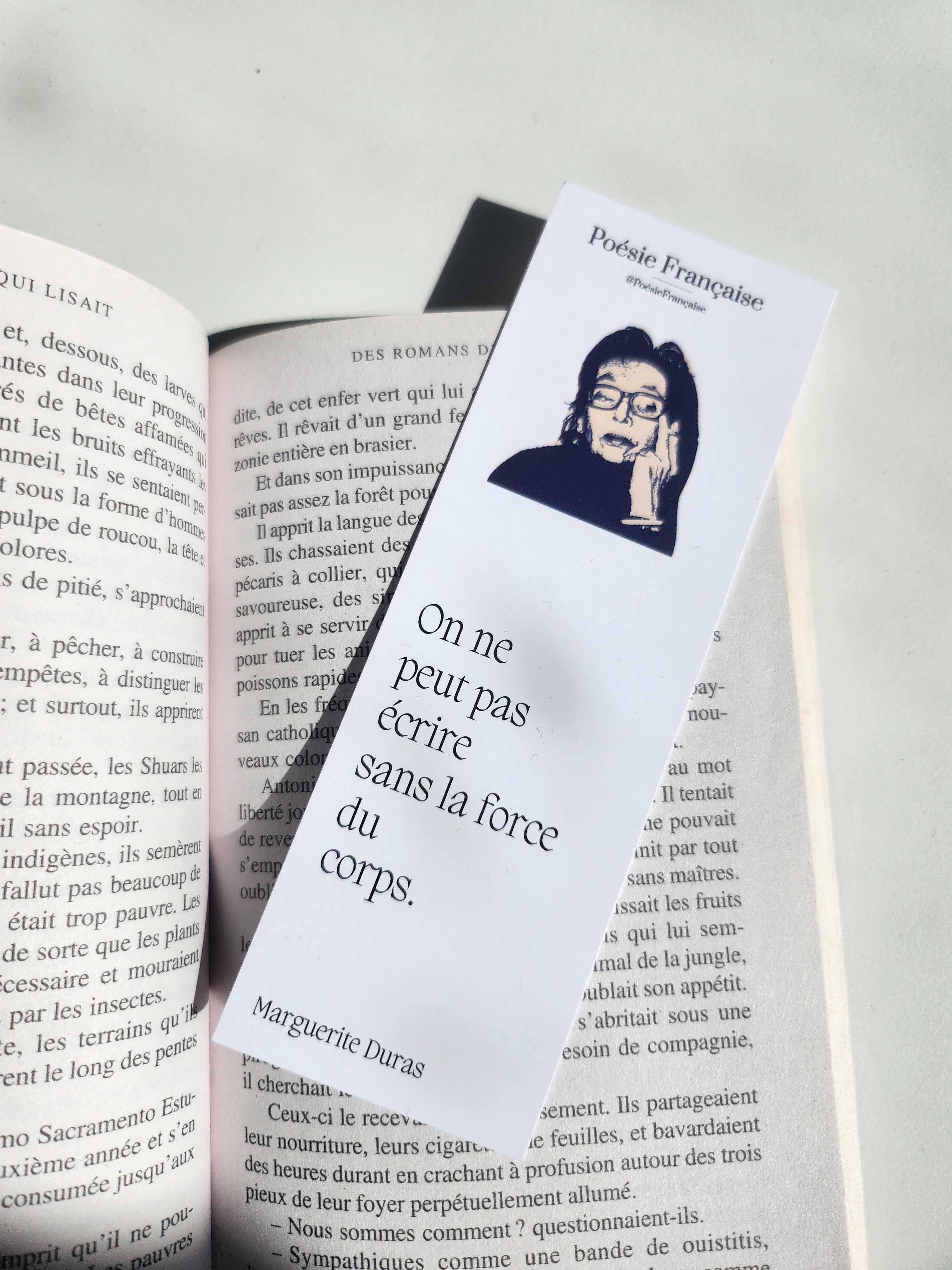 Poesie Française - Wholesale Bookmark - Bookmark Marguerite Duras and Sappho0