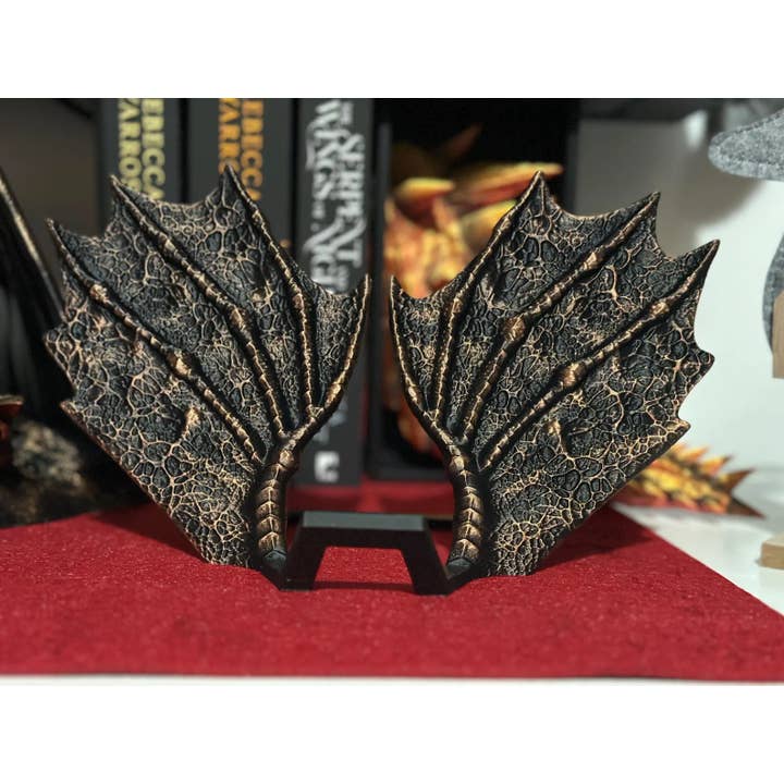 Modern Wood Cases - Vendita all'ingrosso Reggilibro - Espositore per Libri ad Ala di Drago con Finitura Elegante Antica