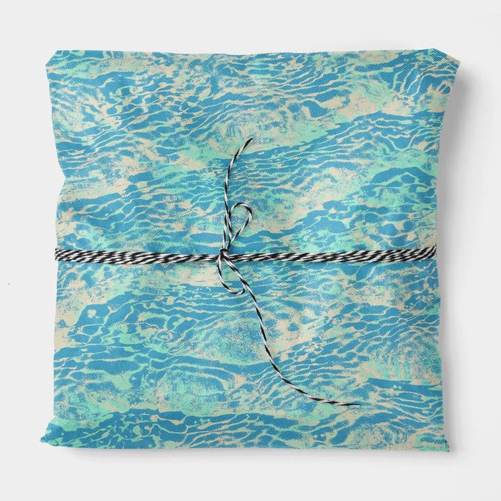 Water Texture Halftone Gift Wrap for wholesale by The Design Craft