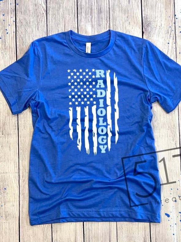 Radiologi-flagga T-shirt för wholesale av 517 Threads