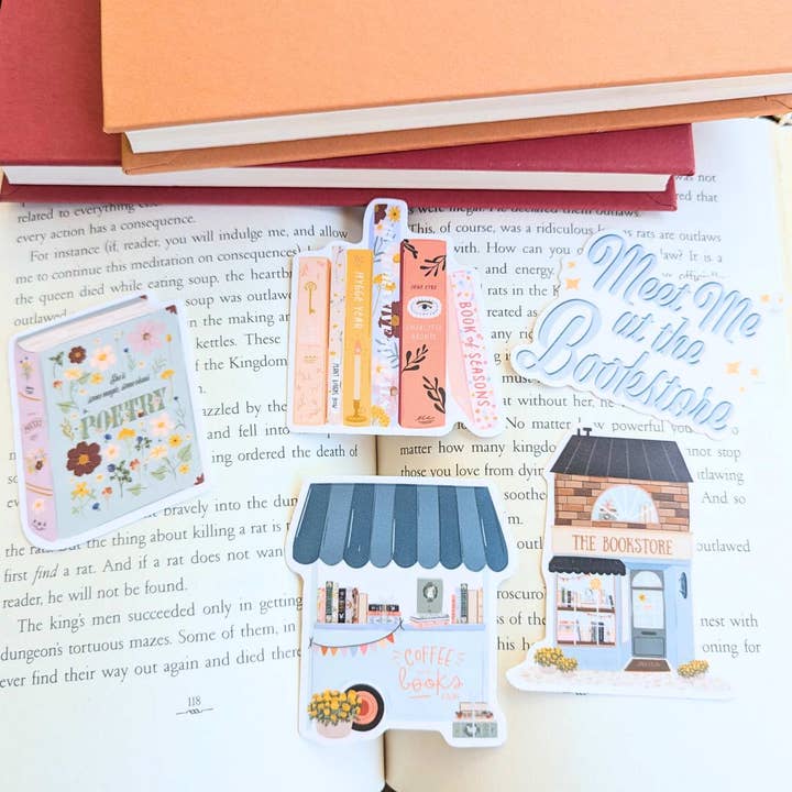 Elegance Create - Wholesale Sticker - Coffee and Books Cart Sticker6