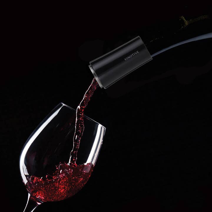 VINOTIVE – wholesale Wine aerator – Vinaer 7 Function Wine Aerator - Matt Black Edition4