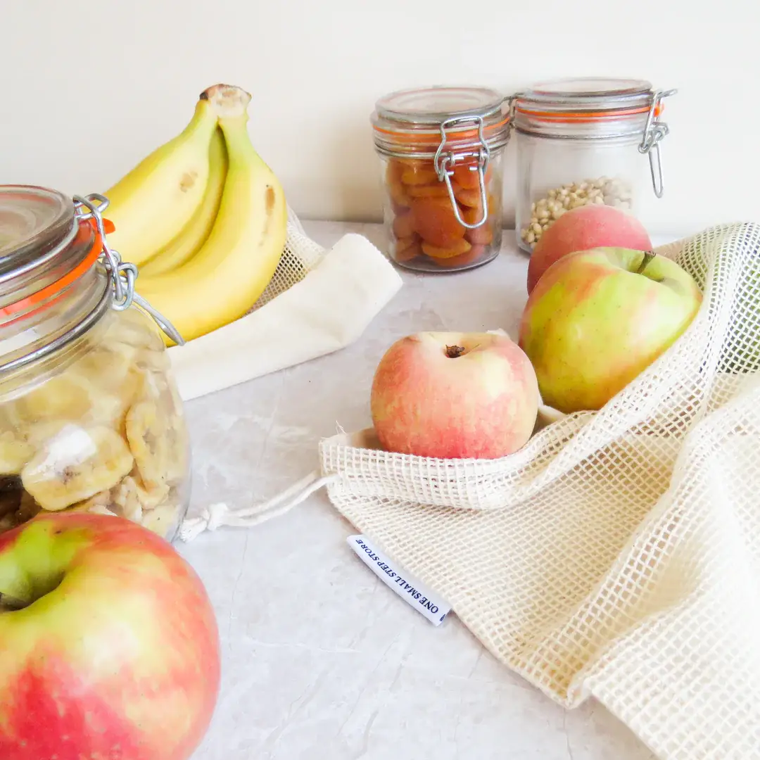 One Small Step Store - Wholesale Grocery/Shopping Bag - Dual Mesh Produce Bags - Set of 21