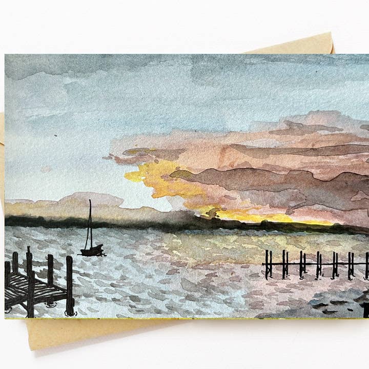 Bellavance Ink - Wholesale Everyday greeting card - 5x7 Greeting Card With Bahamaian Landscape