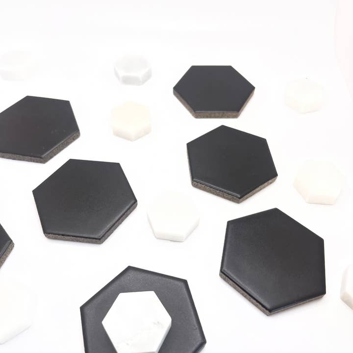 Lovely Marble Hexagon Magnet Set (7 Pieces / Unit) for wholesale by Restore & Decor