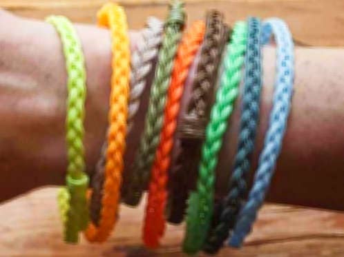 Flyvines - Wholesale Woven/Braided Bracelet - Flyvines Recycled Fly Line Solid Bracelets1