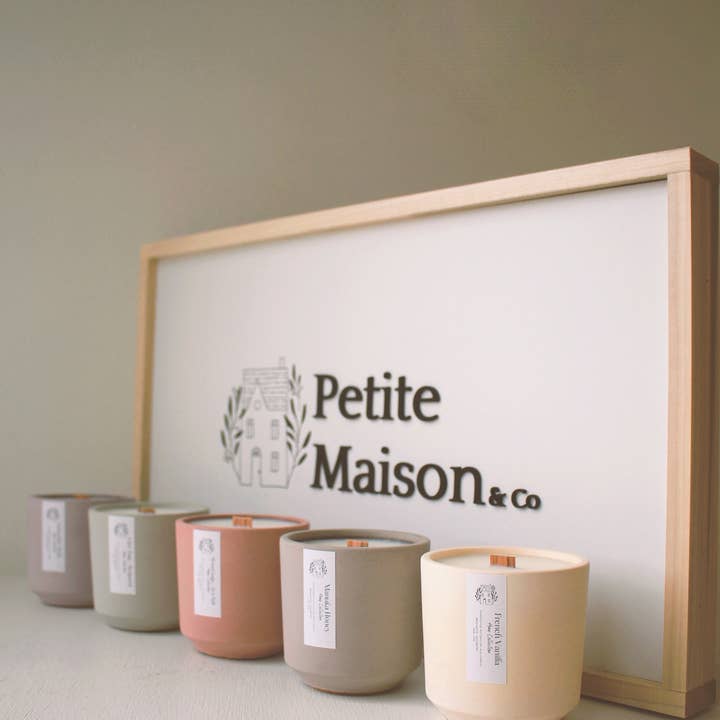 Petite Maison and Co. - Wholesale Jar/filled candle - Soy Candle Wax12