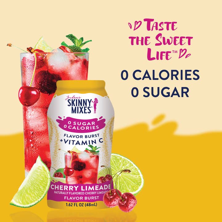 Jordan's Skinny Mixes - Wholesale Cocktail Mix/Syrup - Flavor Burst - Sugar Free Cherry + Antioxidant