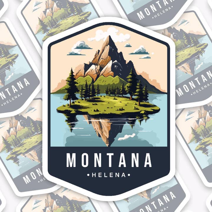 Handmade Vinyl sticker - "Montana" State for wholesale by With Love, Ell