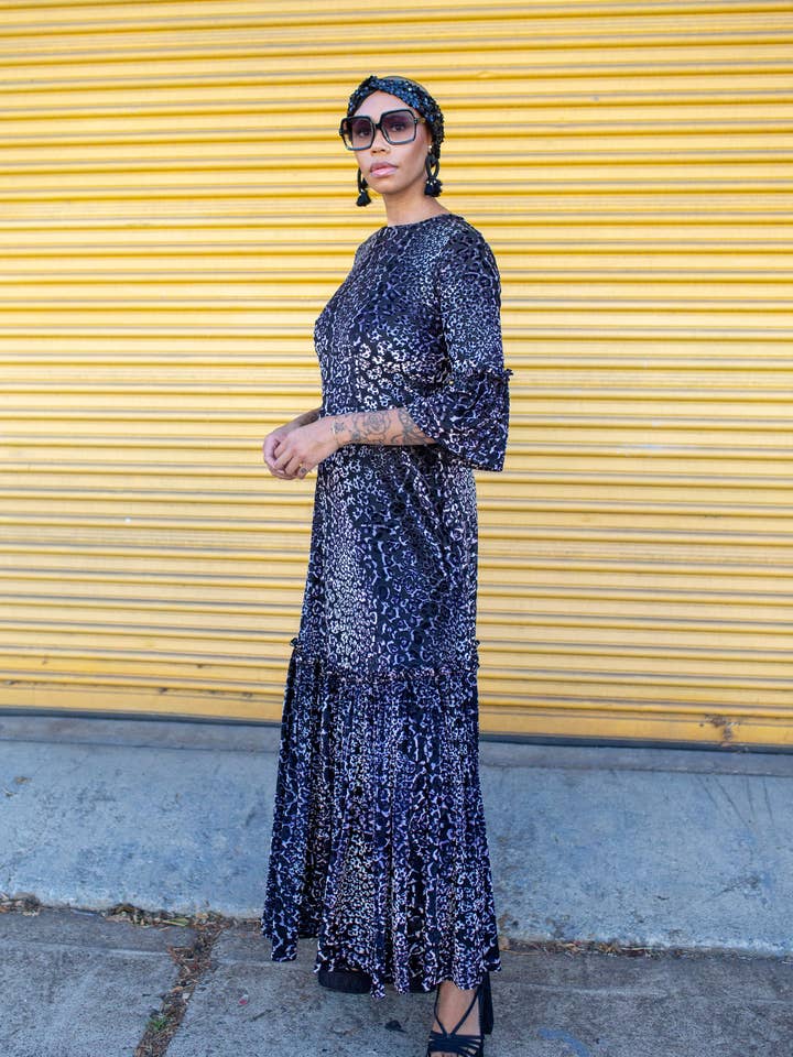 Pantera Ruffle Dress for wholesale by Jennafer Grace