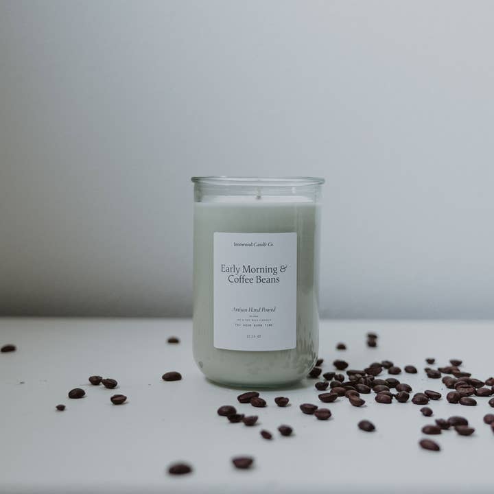 Ironwood Candle Co. - Wholesale Jar/Filled Candle - EARLY MORNING & COFFEE BEANS SOY CANDLES11