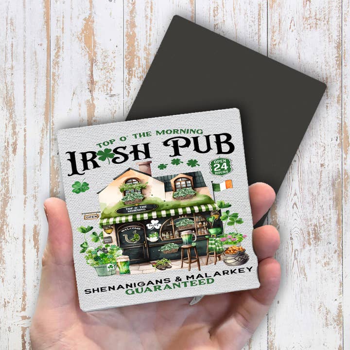 Avery Lane Gifts - Venta al por mayor Imanes - Imán para nevera Shenanigans del pub irlandés de San Patricio