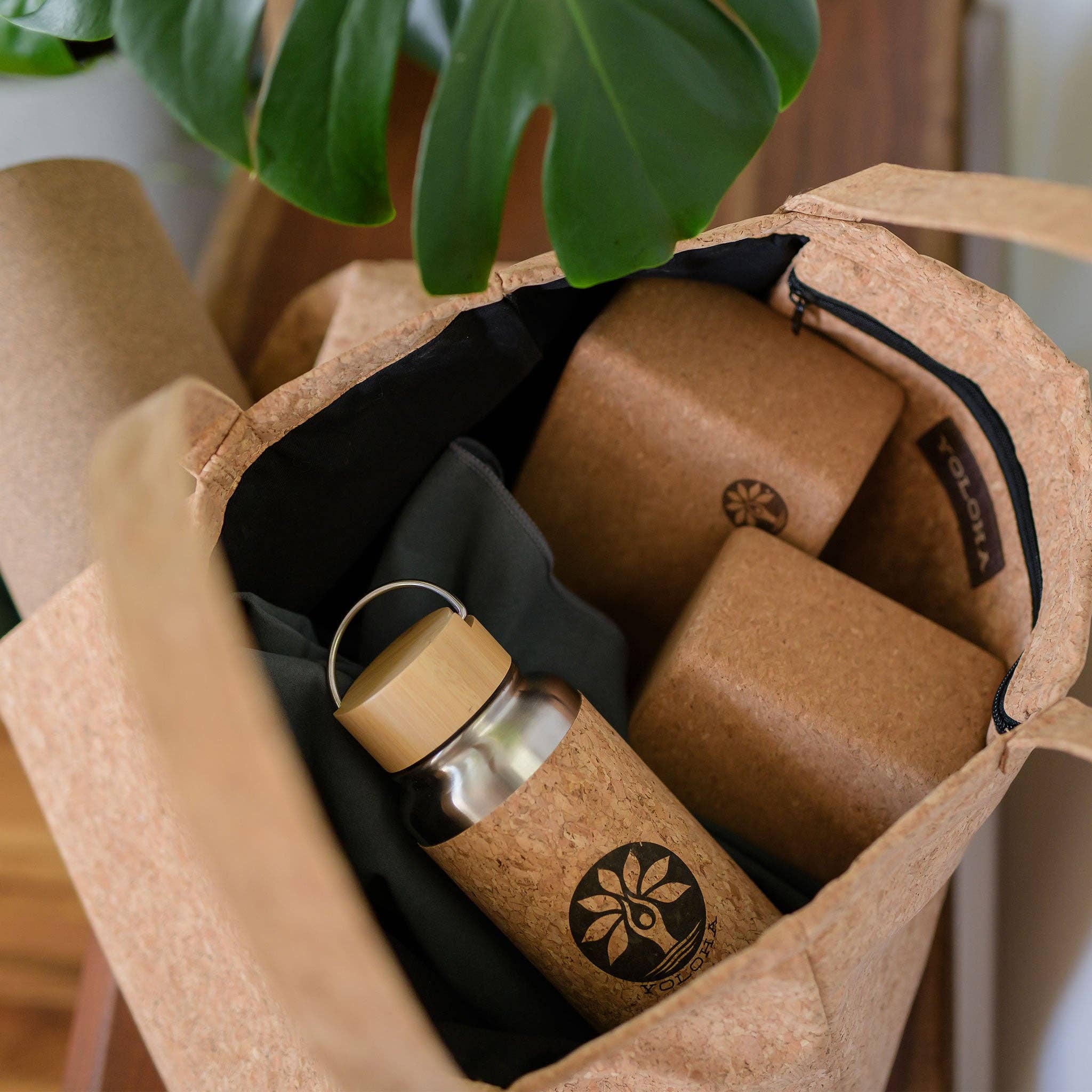 Yoloha Yoga - Wholesale Tote Bag - Women's - Cork Tote Bag4