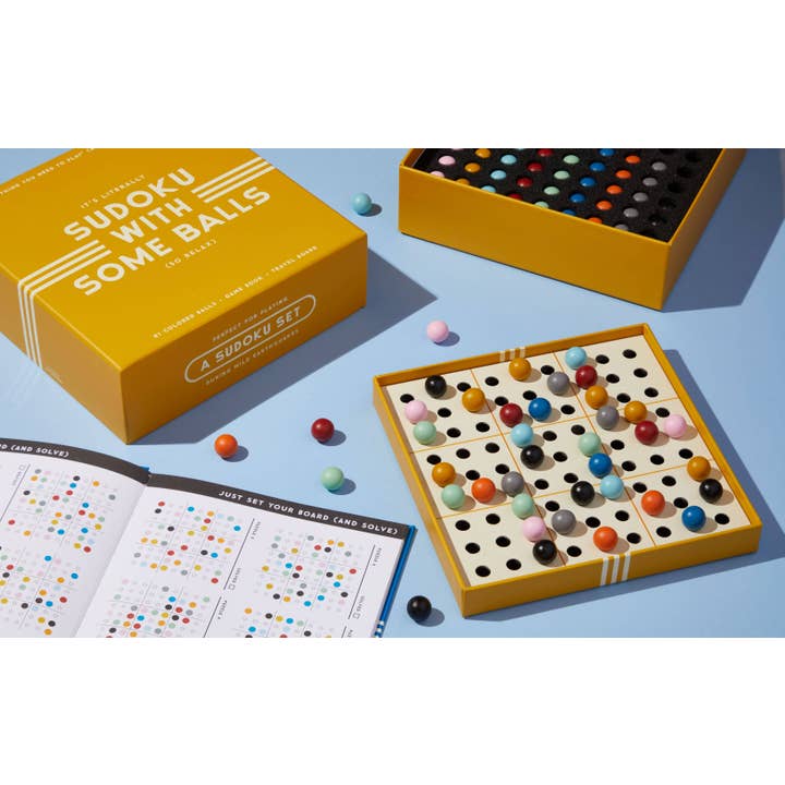 Chronicle Books - Wholesale Board Game - Brass Monkey Sudoku With Some Balls Sudoku Game Set1