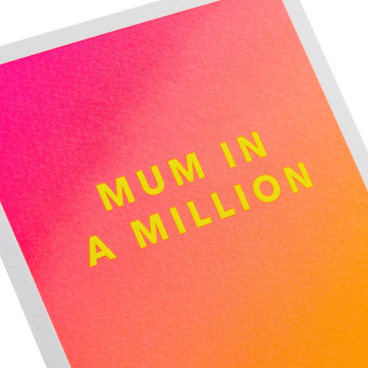 Hallmark - Wholesale Birthday Card - Birthday Card - Electric Parade 'Mum in a Million' Design3