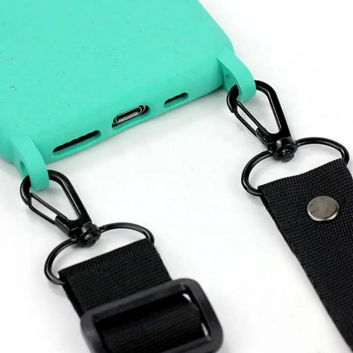 Natch - Venta al por mayor Funda para móvil - Mujer - Funda Ecológica con Cordón para iPhone 11 - Nerine Verde