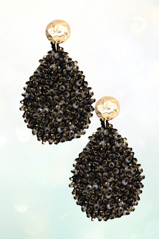 Andrea Bijoux - Wholesale Dangle Earrings - WIRE BEAD CLUSTER TEARDROP EARRING3