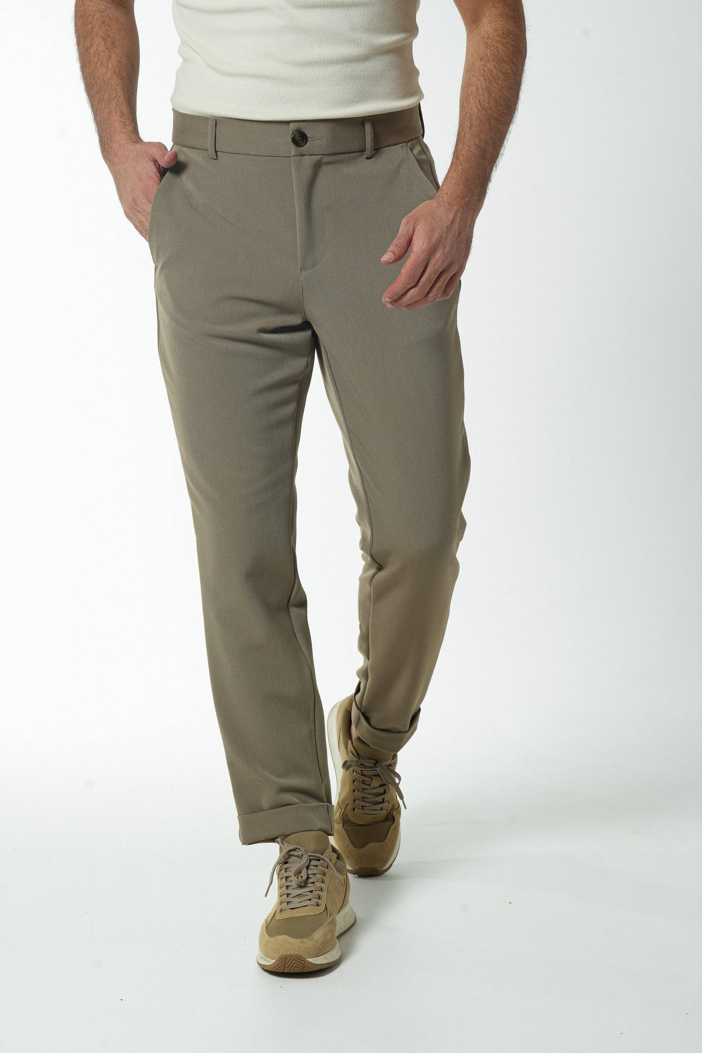 DONATO - Wholesale Pants - Men's - Chinese Mud1