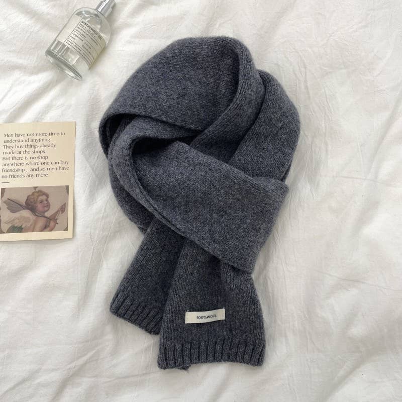 Little Trendy - Wholesale Scarf - Unisex - Wool solid color scarf for men and women4