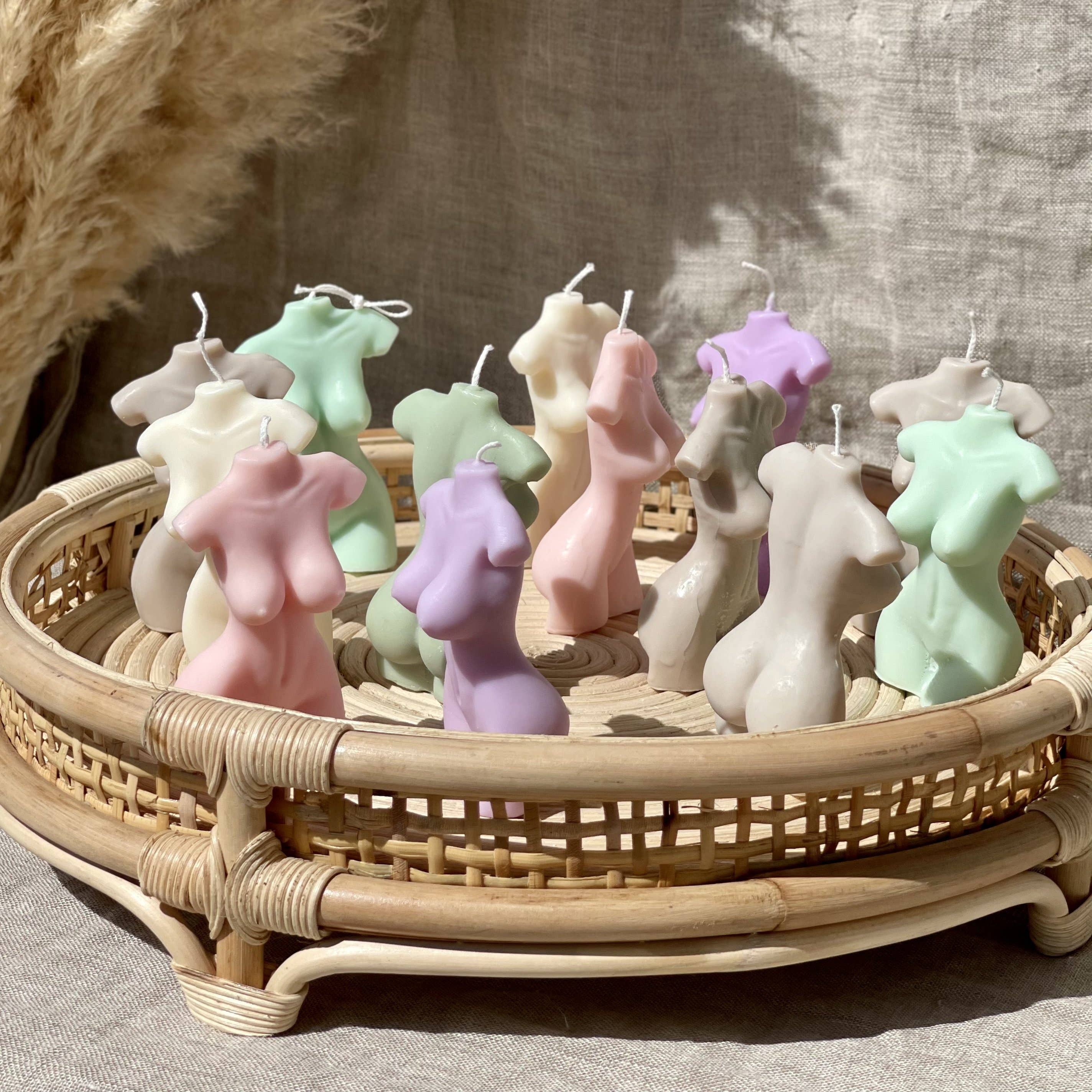 Forma Candle Studio – wholesale Pillar candle – Aphrodite Soy Wax Candle - Pastel Colours0