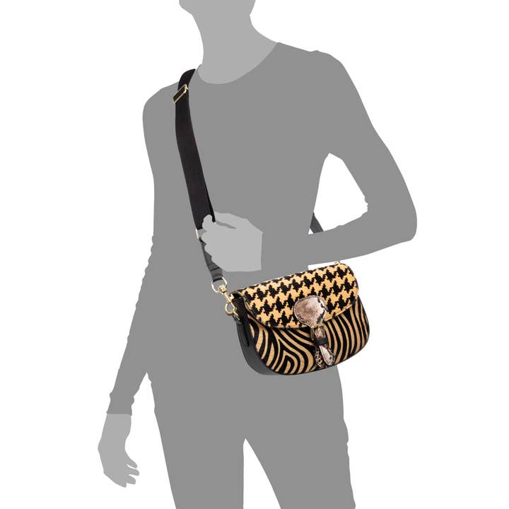 FIRENZE ARTEGIANI - Wholesale Shoulder Bag - Women's - Anghiari shoulder bag. Genuine Cavallino animal print leather.23