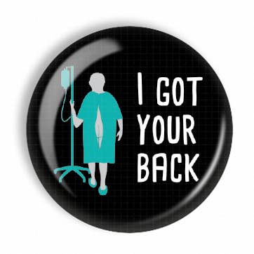 Snarkynurses - Wholesale Badge Accessory - Unisex - Badge Reel Topper | I Got Your Back | Dual Lock0