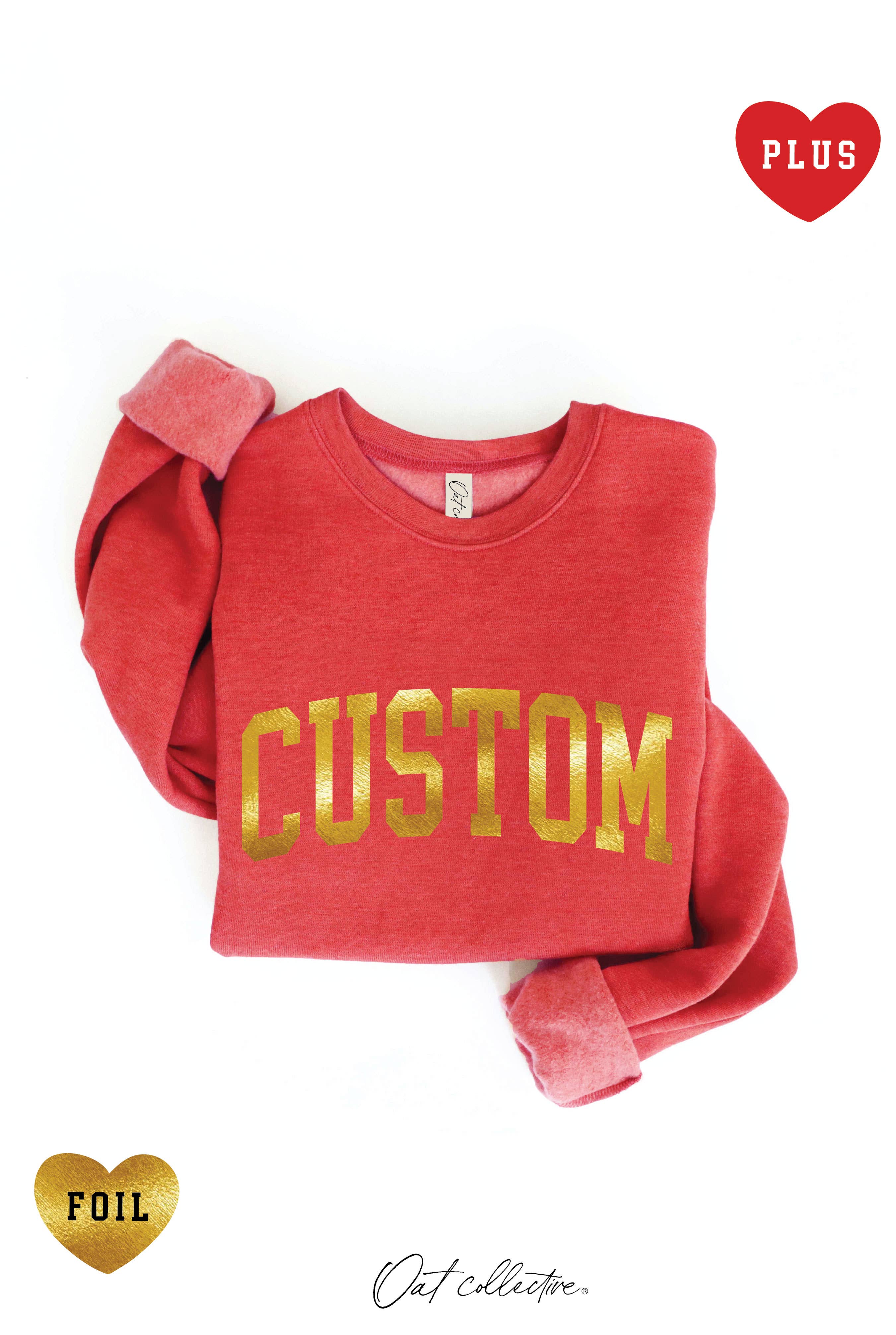 OAT COLLECTIVE - Wholesale Grafisch sweatshirt - Dames - CUSTOM FOLIE Plus Grafische Sweater5