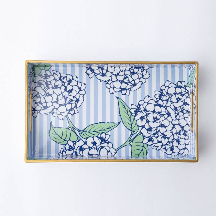 8 Oak Lane - Wholesale Decoratief dienblad - Hortensia Steel Sierblad1